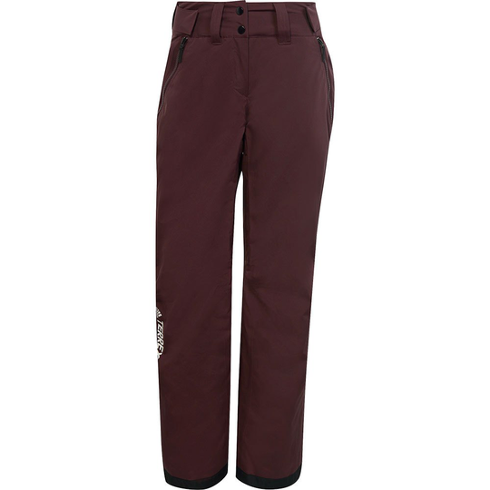 Adidas Resort Two-layer Insulated Stretch Pants Brown 36 Woman
