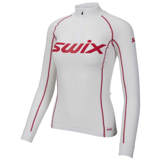 Swix Summer Racex Zip Long Sleeve T-shirt White XS Woman
