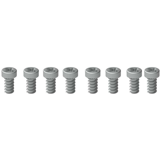 Atk Race Bindings Pan Head Screws Kit L13mm 8pz Silver
