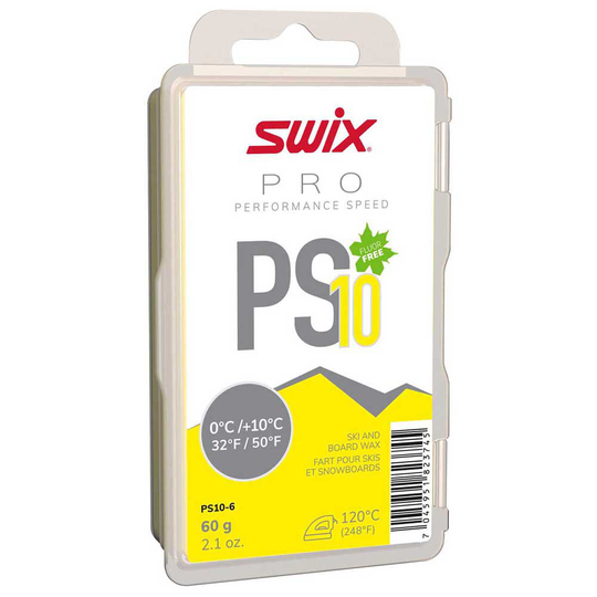 Swix Ps10 0ºc/+10ºc 60 G Board Wax Yellow,White