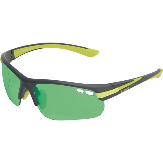 Cairn Power Mirror Sunglasses Green,Black Mirror/CAT 3