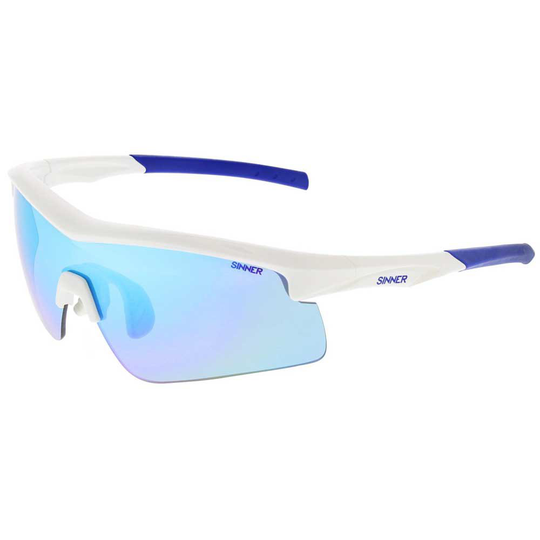 Sinner Osler Sunglasses White Smoke Blue Revo/Orange Clear/CAT3