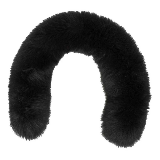 Head Frost Fur Collar Black Woman