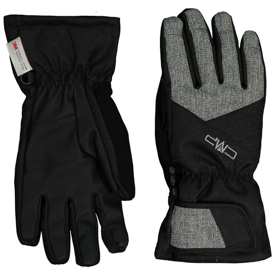 Cmp Ski 6525304j Gloves Black 8-10 Years Boy