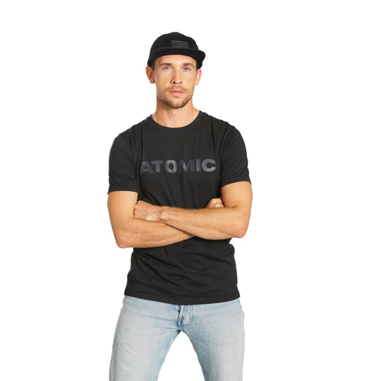 Atomic Alps Short Sleeve T-shirt Black S Man