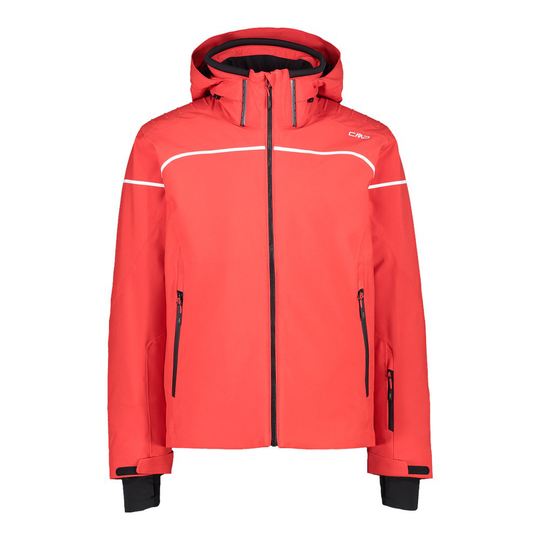 Cmp Zip Hood 31w0317 Jacket Red L Man