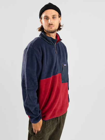 Patagonia Microdini 1/2 Zip P/O Zip Hoodie wax red