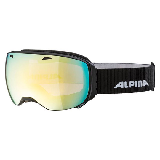 Alpina Big Horn Qvm Ski Goggles Black Ruby Red / Vario QVMM Gold Sph/CAT2-3
