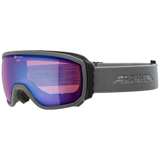 Alpina Scarabeo Qhm Ski Goggles Grey Blue/CAT2