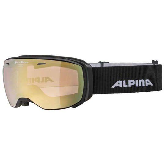 Alpina Estetica Qvm Ski Goggles Black Light Gold/CAT2-3