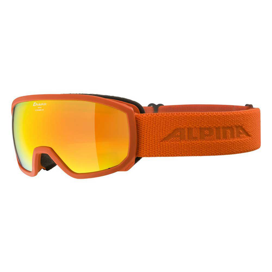 Alpina Scarabeo Jr Q Lite Ski Goggles Orange Mirror/CAT2