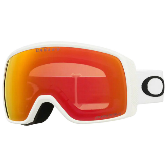 Oakley Flight Tracker S Prizm Ski Goggles White Prizm Garnet/CAT2