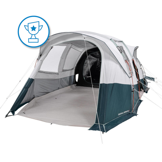 6 Person Blackout Poled Tent - Arpenaz 6.3 Fresh&black