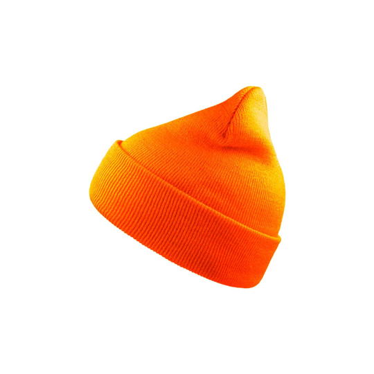 Wind Double Skin Beanie With Turn Up (orange)
