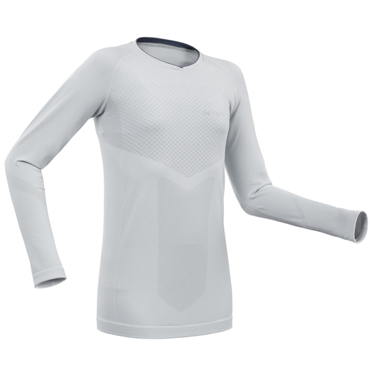 Kids' High-tech Cross-country Skiing Base Layer Xc S Uw 500 - Grey