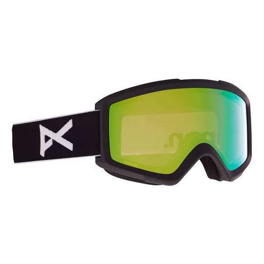 Anon Helix 2.0+spare Lens Ski Goggles Black Perceive Variable Green/CAT2+Amber/CAT1