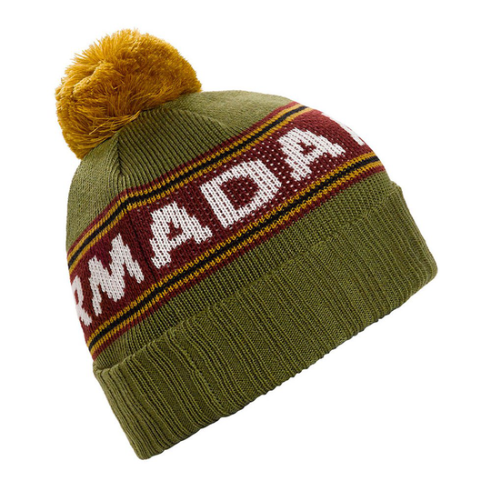 Armada Jacquard Knit Pom Beanie Green Man