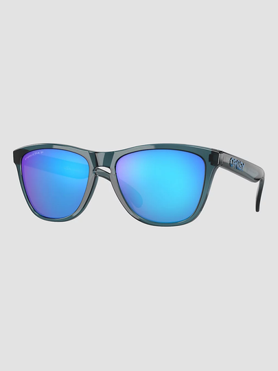 Oakley Frogskins Crystal Black Sunglasses prizm sapphire polarized