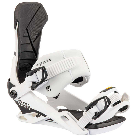 Nitro Team Snowboard Bindings White L