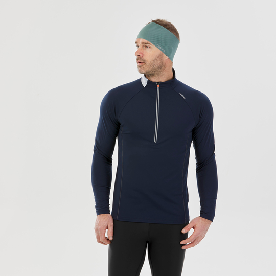 Men's Warm Cross-country Skiing T-shirt - Xc S T-s W 100 - Navy Blue