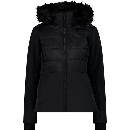 Cmp Zip Hood 31w0066f Jacket Black 2XS Woman