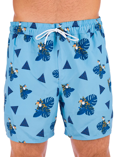 Oakley Toucan Tropics 16" Beach Boardshorts toucan blue aviator