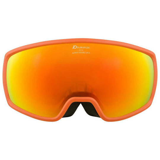 Alpina Double Jack Q Lite Ski Goggles Orange
