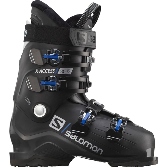 Salomon X Access 80 Wide Alpine Ski Boots Black 26-26.5