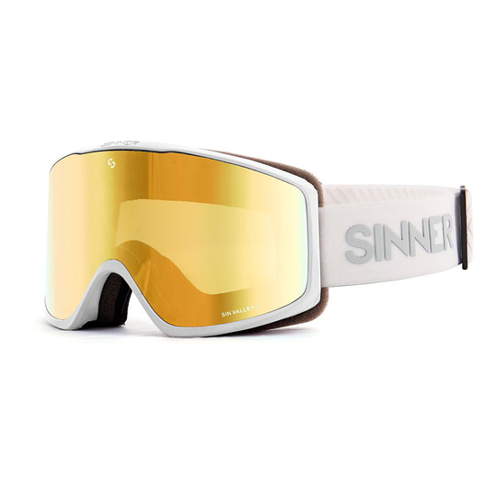 Sinner Sin Valley S Ski Goggles Golden Double Gold Oil+Double Pink/ CAT3+CAT1