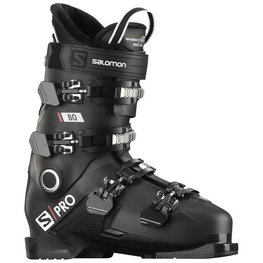 Salomon S/pro 80 Alpine Ski Boots Black 30.0-30.5