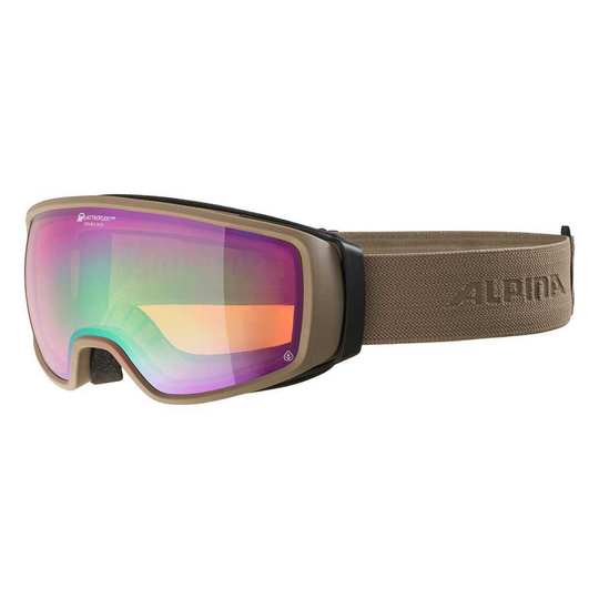 Alpina Double Jack Planet Q-lite Ski Goggles Golden Q-Lite Green Spherical Lens/CAT2/M