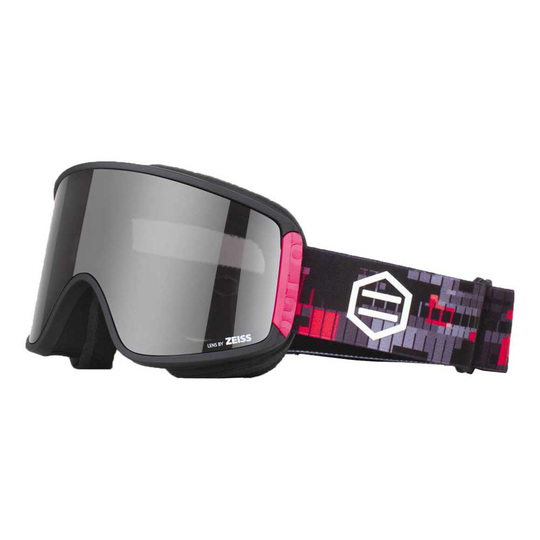 Out Of Shift Mirror Ski Goggles Black Silver Mirror/CAT2 + Persimmon/CAT1