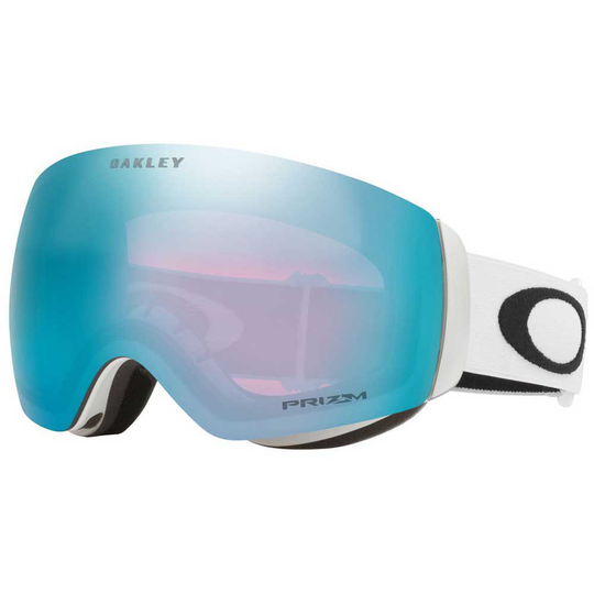 Oakley Flight Deck Xm Prizm Snow Ski Goggles White Prizm Iridium Snow Sapphire/CAT3