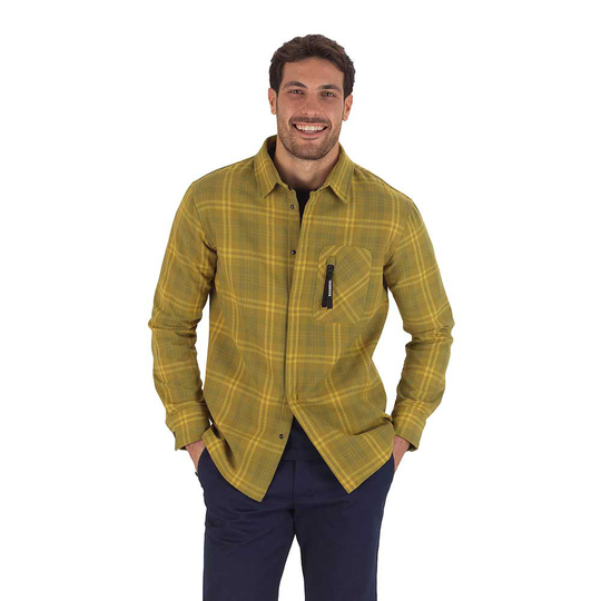 Rossignol Flannel Long Sleeve Shirt Green S Man