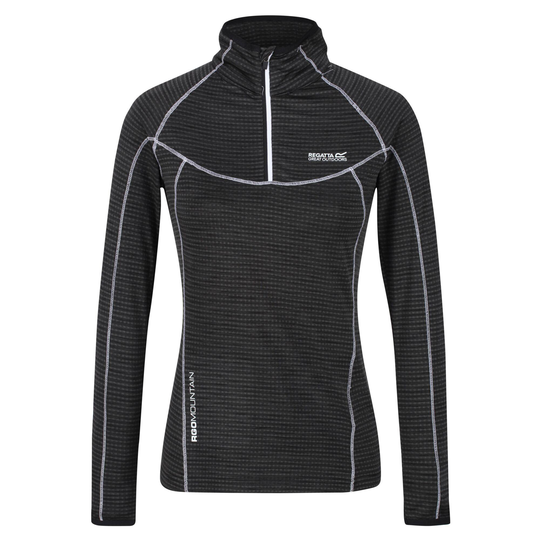 Womens/ladies Yonder Fleece Top (black)