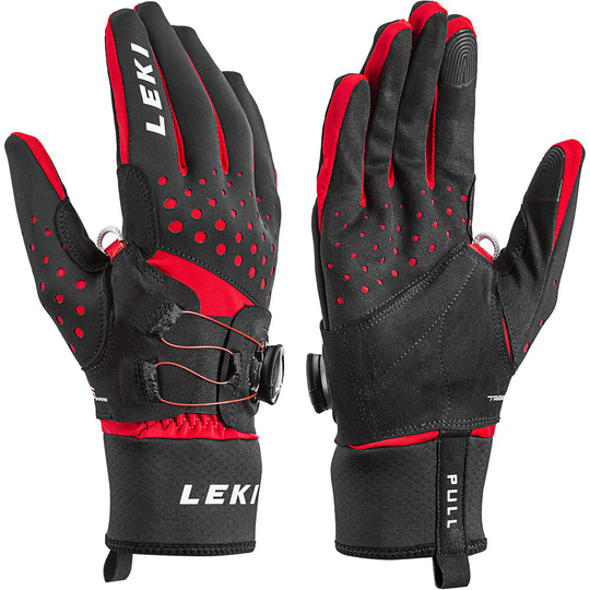 Leki Alpino Nordic Tune Shark Boa Gloves Black 7 Man