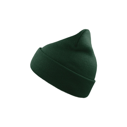 Wind Double Skin Beanie With Turn Up (green)
