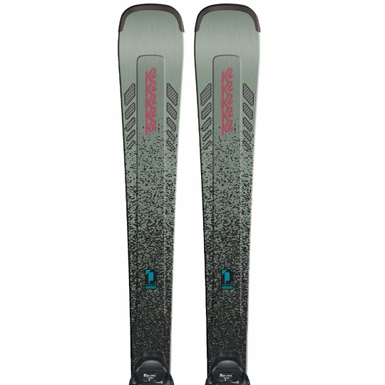 K2 Disruption Sc+er3 10 Compact Quikclik Woman Alpine Skis Green 146