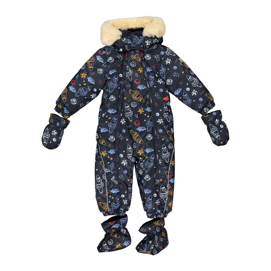 Cmp Detachable Hood Overall 30w0892gf Suit Blue 24 Months Boy