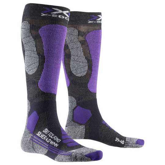 X-socks Ski Touring Silver 4.0 Socks Grey,Purple EU 35-36 Woman