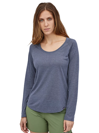 Patagonia Cap Cool Trail Tech Tee LS classic navy