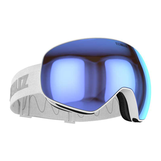 Bliz Floz Ski Goggles White Brown With Blue Multicoating/CAT3