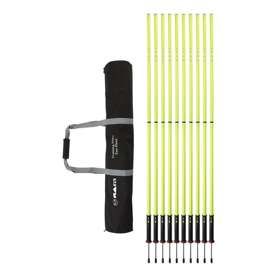 Two Piece Training Poles With Flexi Base