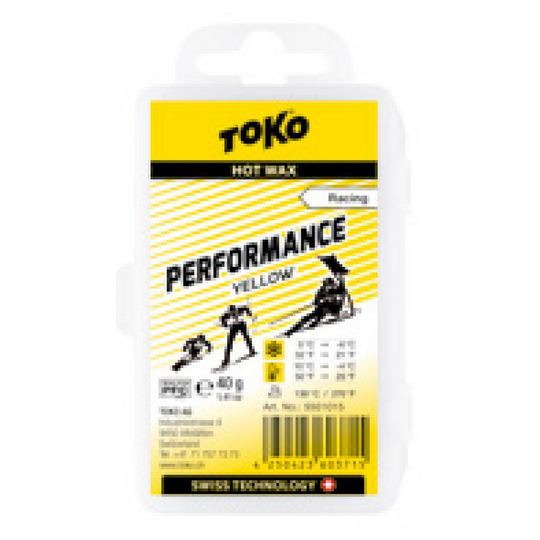 Toko Racing Performance 40g Hot Wax Yellow 10°C to -4°C