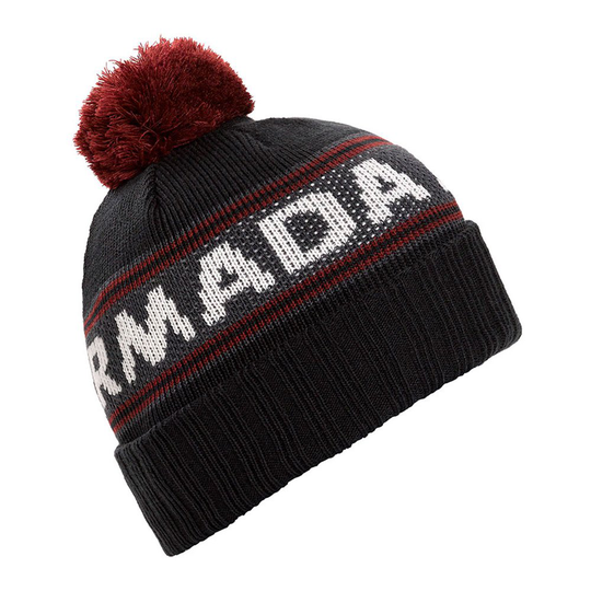 Armada Jacquard Knit Pom Beanie Black Man