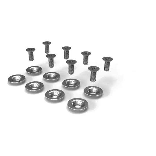 Jones Washers Mounting Disk Screws Silver