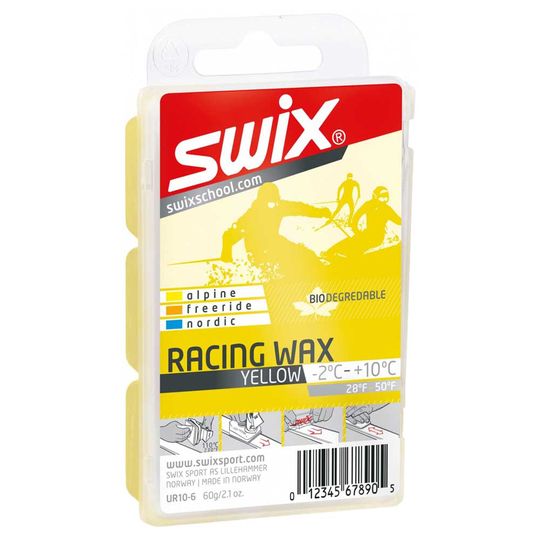 Swix Ur10 Bio Racing Wax 60 G Yellow,White
