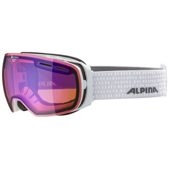 Alpina Granby Qhm Ski Goggles White Blue/CAT2