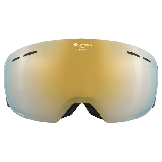 Alpina Granby Qhm Ski Goggles Black Gold Sphere/CAT2
