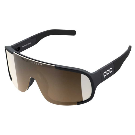 Poc Aspire Mid Sunglasses Black Violet / Gold Mirror/CAT3